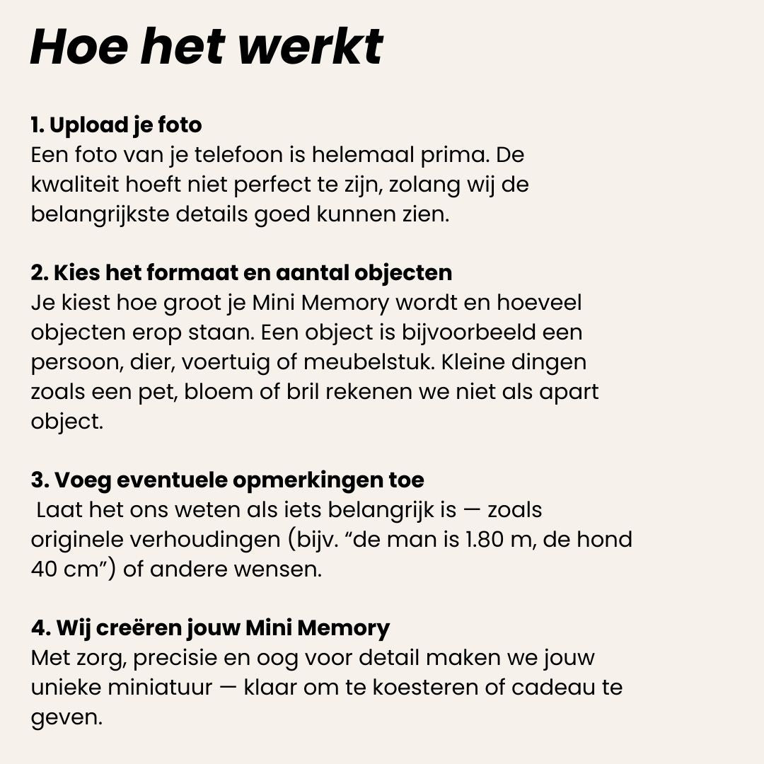 Mini memories - van foto naar miniatuur