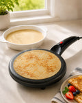 Electric crepe maker - thin, even, and ready in seconds