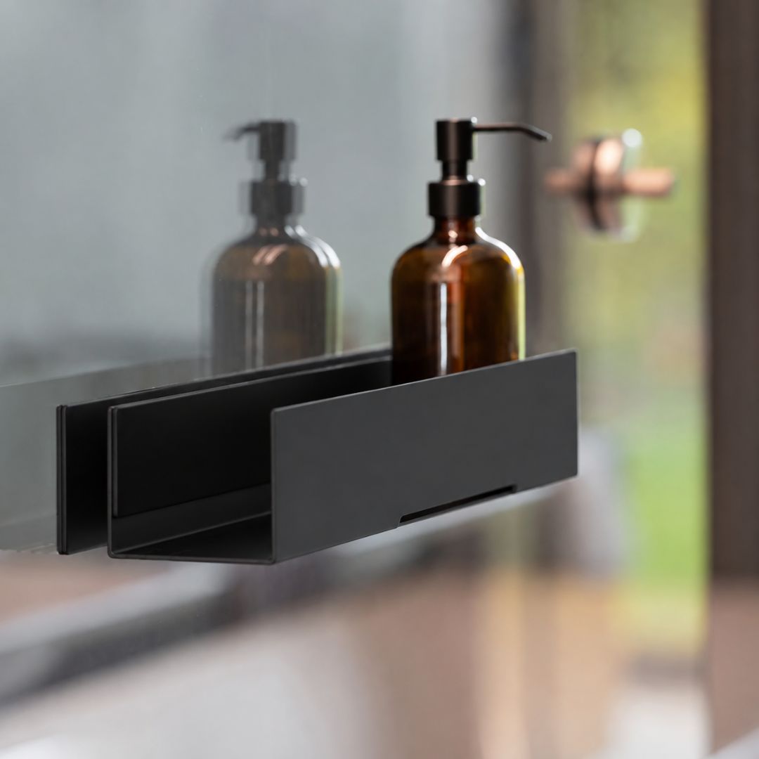No-Drill Magnetic Shower Shelf