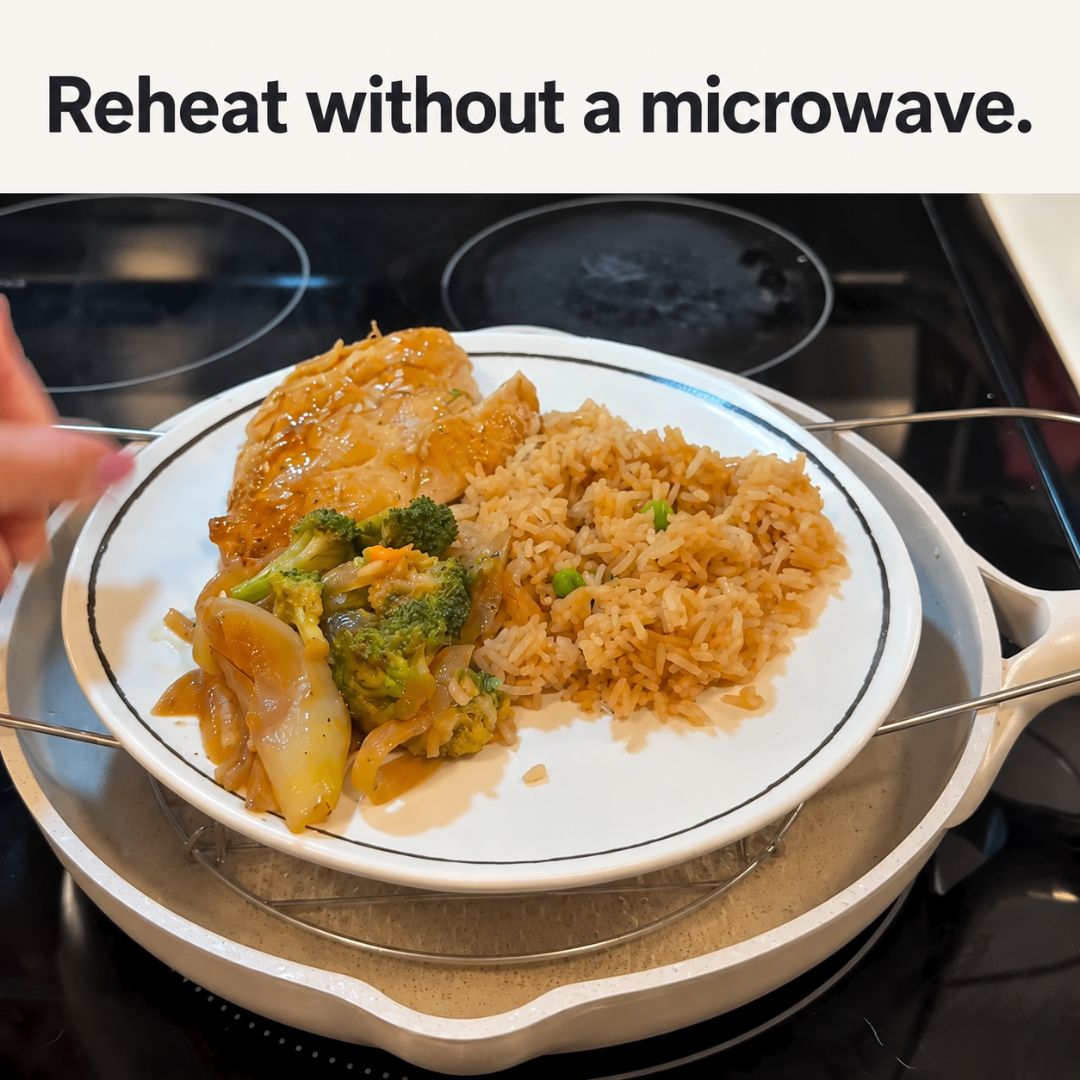 Stovetop reheat rack