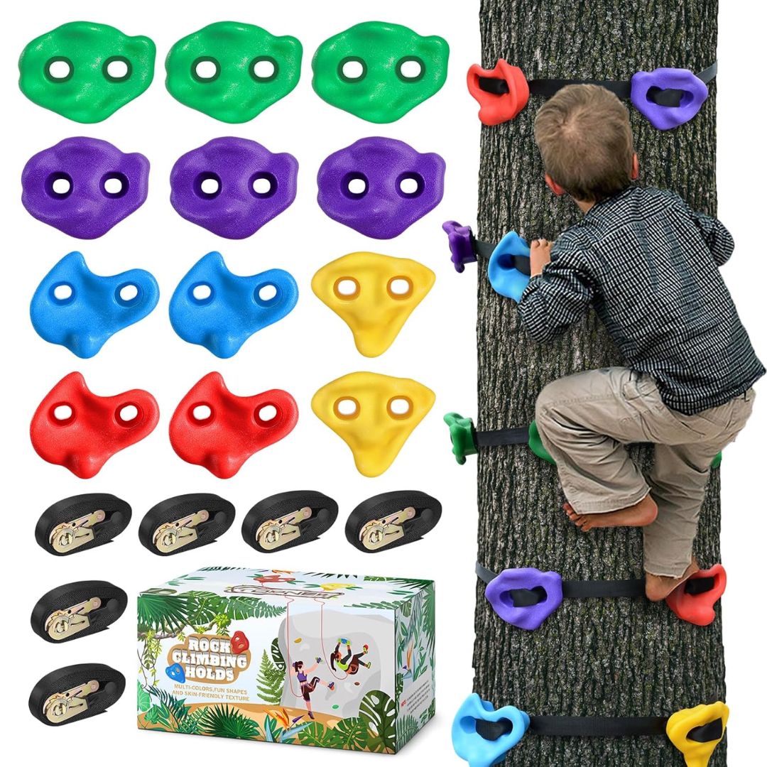 Backyard Tree Climbing Holds Kit