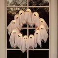 Light-Up Ghost Door Wreath