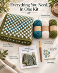 Moss Stitch Blanket Kit