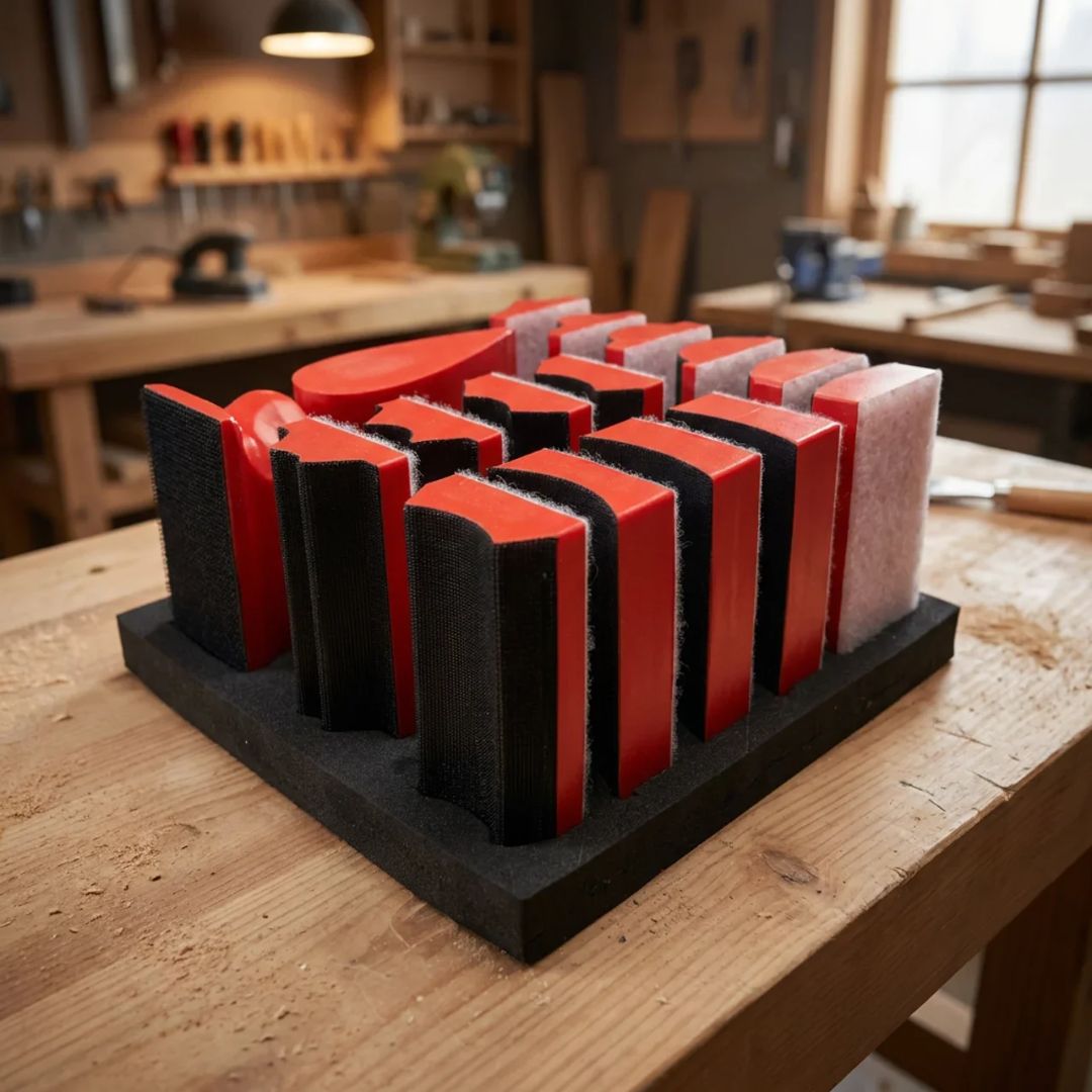 Contour Sanding Block Set: Made for Curves, Grooves & Tight Corners