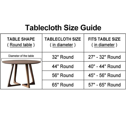 Fitted Round Table Cover