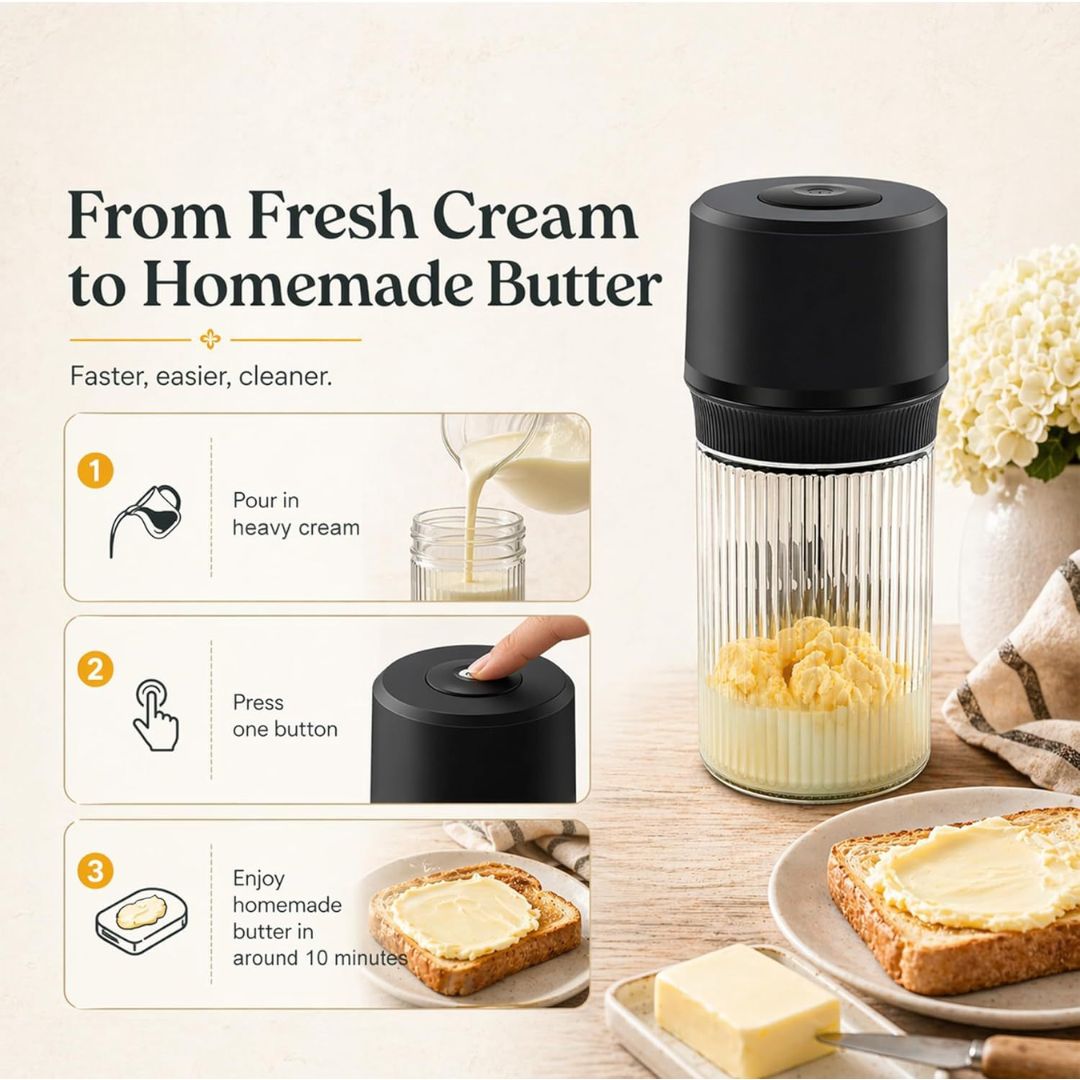 Electric Butter Churn – Fresh Butter from Just Cream