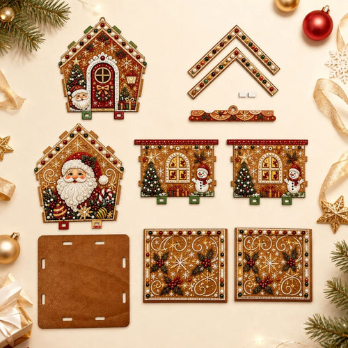 DIY Pearl Art Christmas House