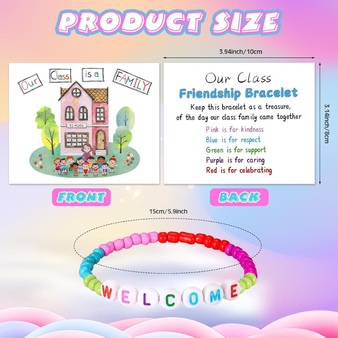 Our Class Is a Family Welcome Bracelet Set
