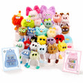 Kids plush keychain set