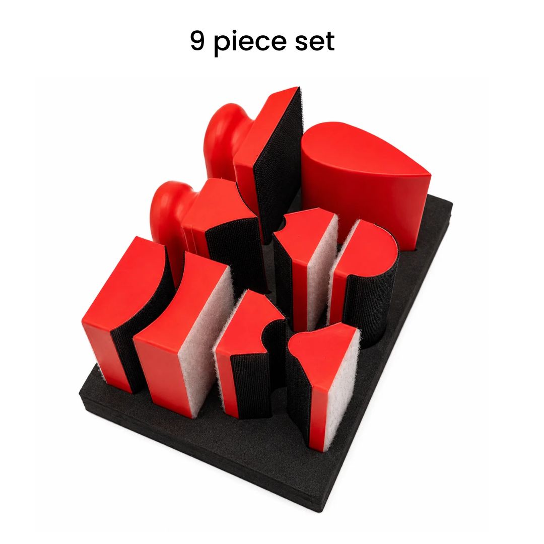 Contour Sanding Block Set: Made for Curves, Grooves & Tight Corners