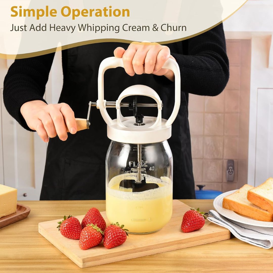 Glass Butter Churner – Make Real Butter by Hand