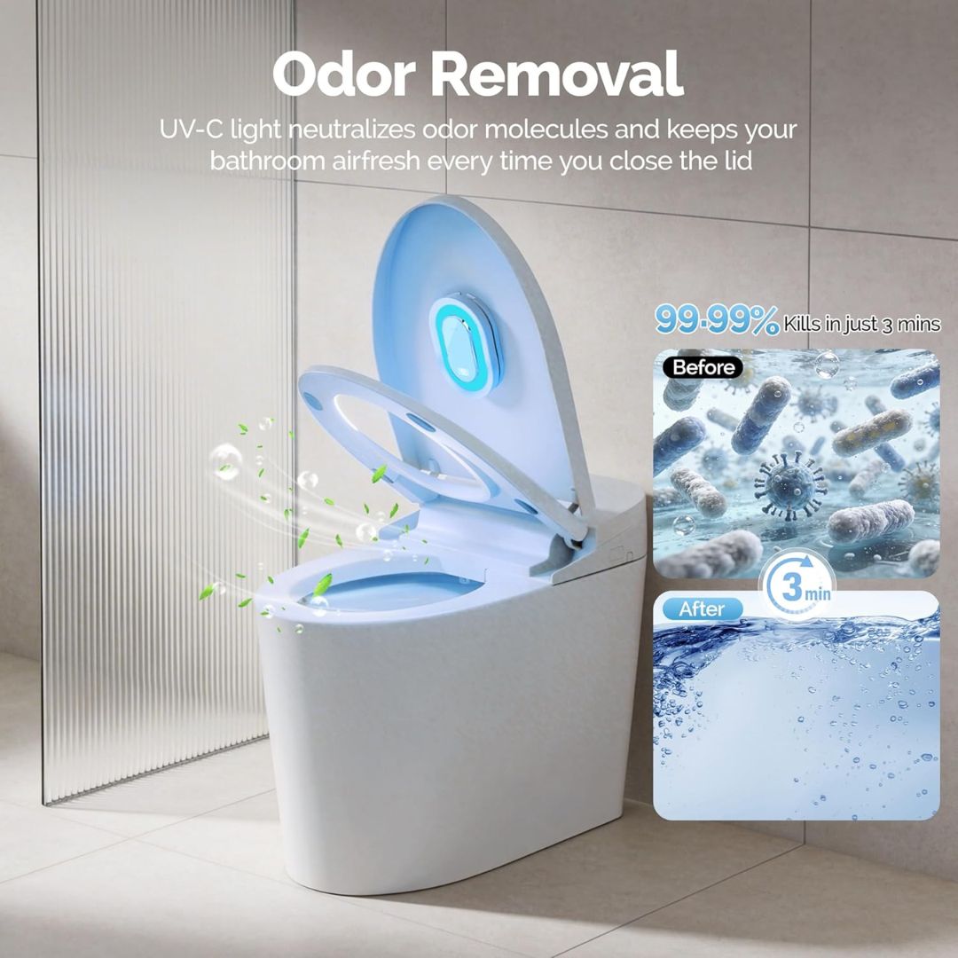 Smart Toilet UV-C Sanitizer – Automatic Odor Control After Each Use