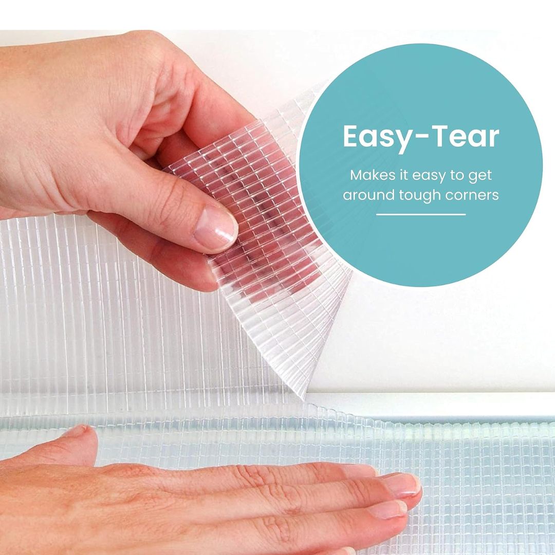 Zip-N-Fit Shelf Liner - Cut-Free Protection for Drawers and Shelves