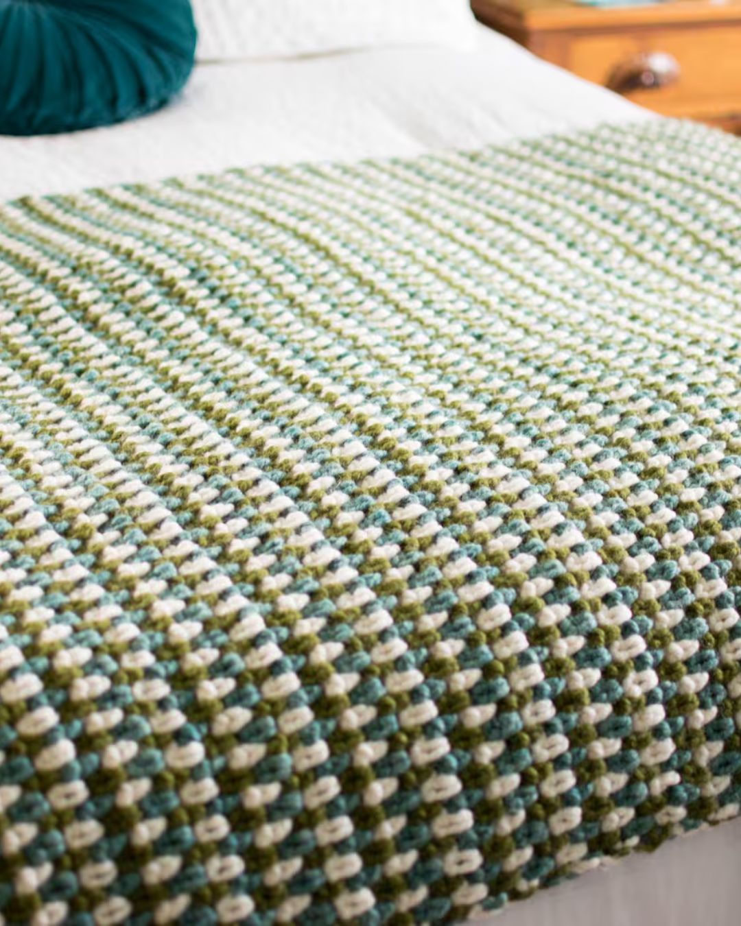 Moss Stitch Blanket Kit