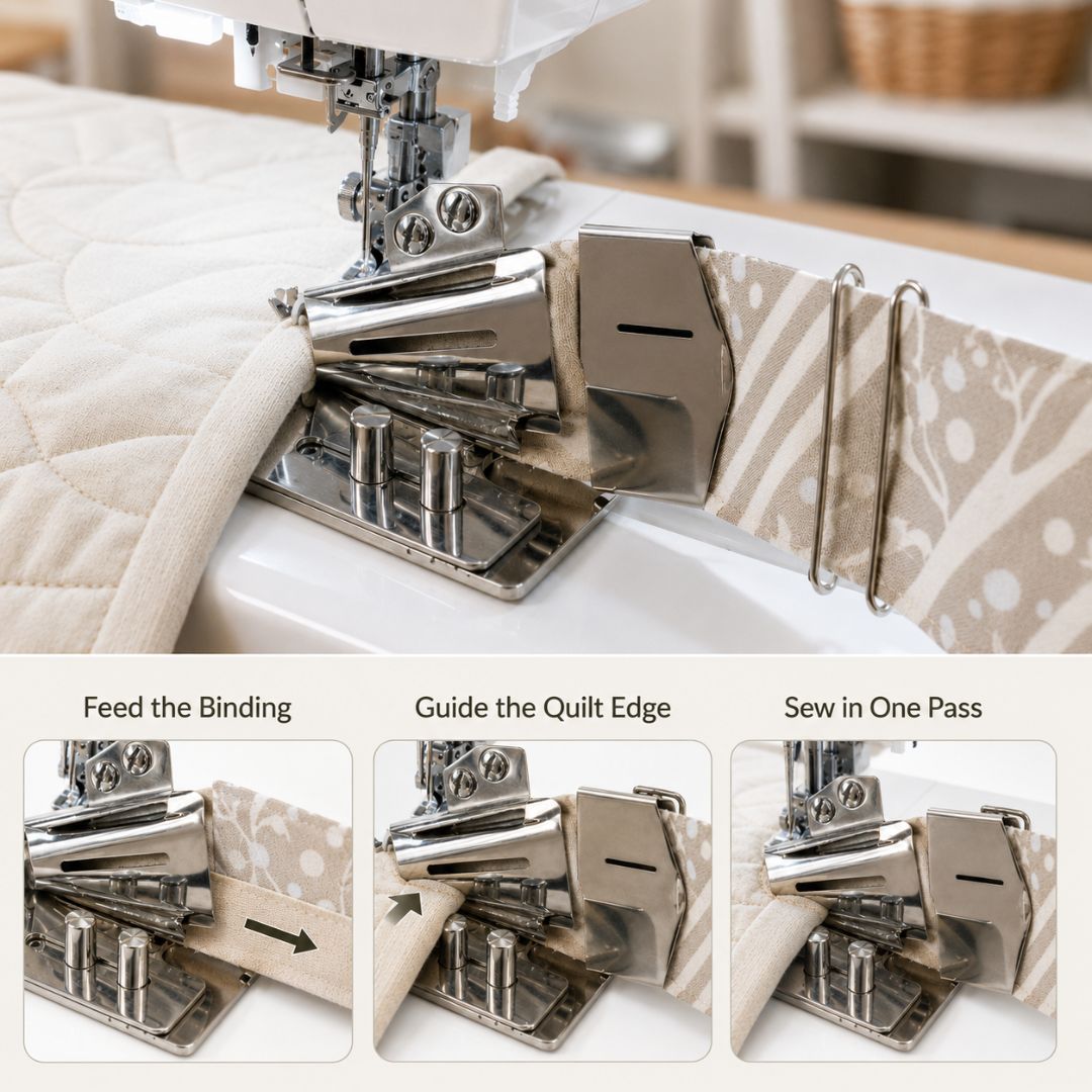 One-Step Quilt Binding Attachment