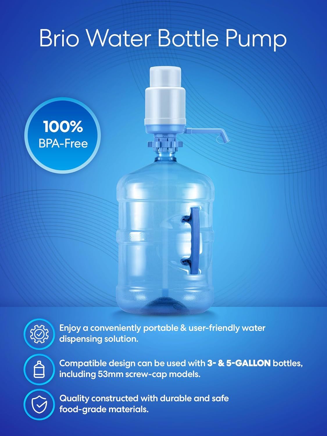 Manual Water Bottle Pump