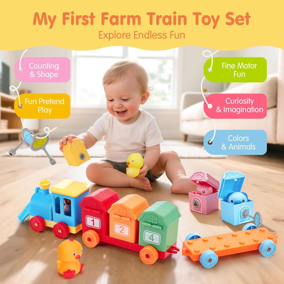 Toddler Farm Train Set