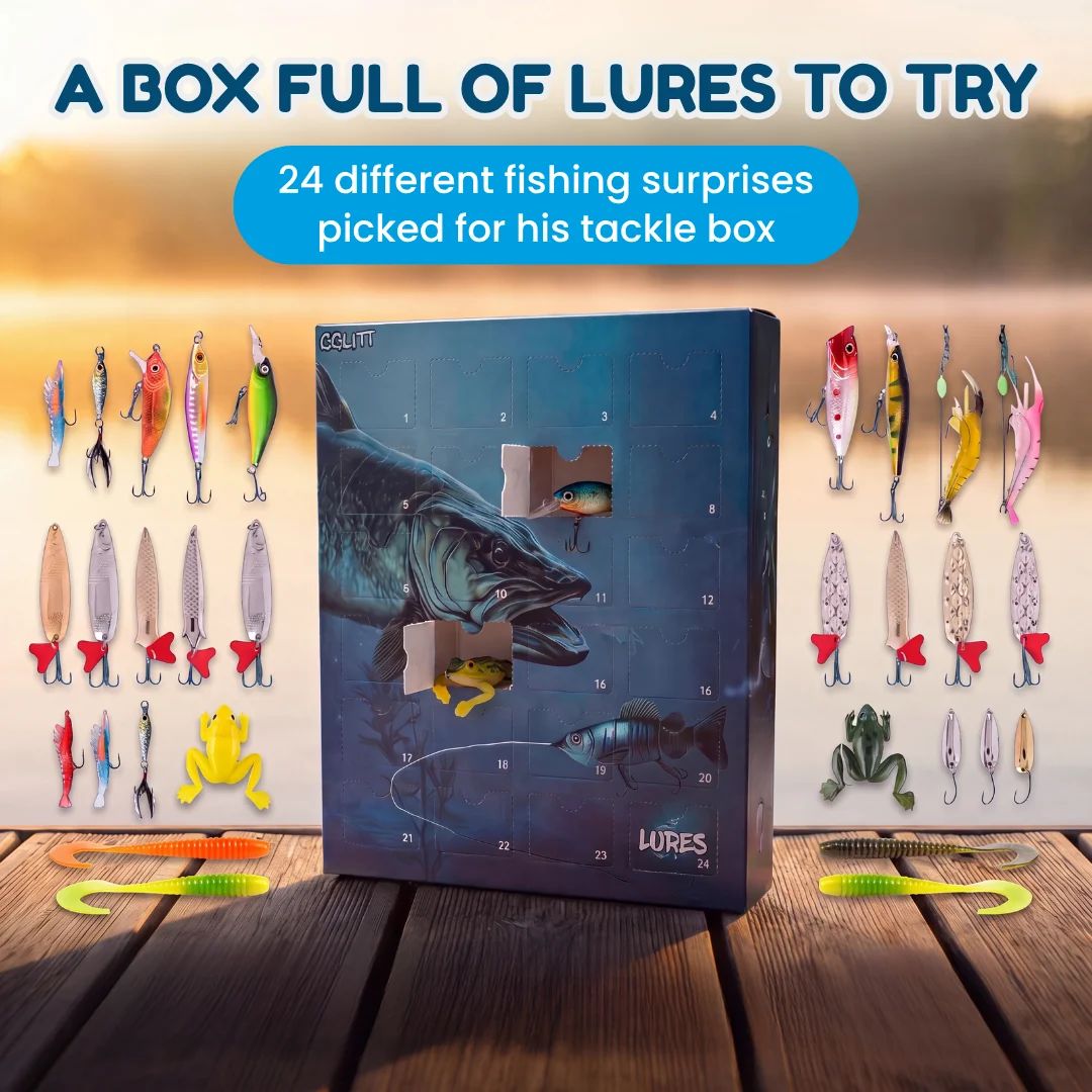 24-Day Fishing Lure Advent Calendar