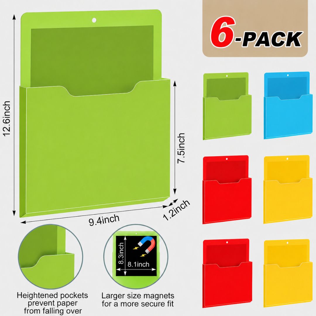 Magnetic File Organizer Set – Sort Papers Without Desk Clutter