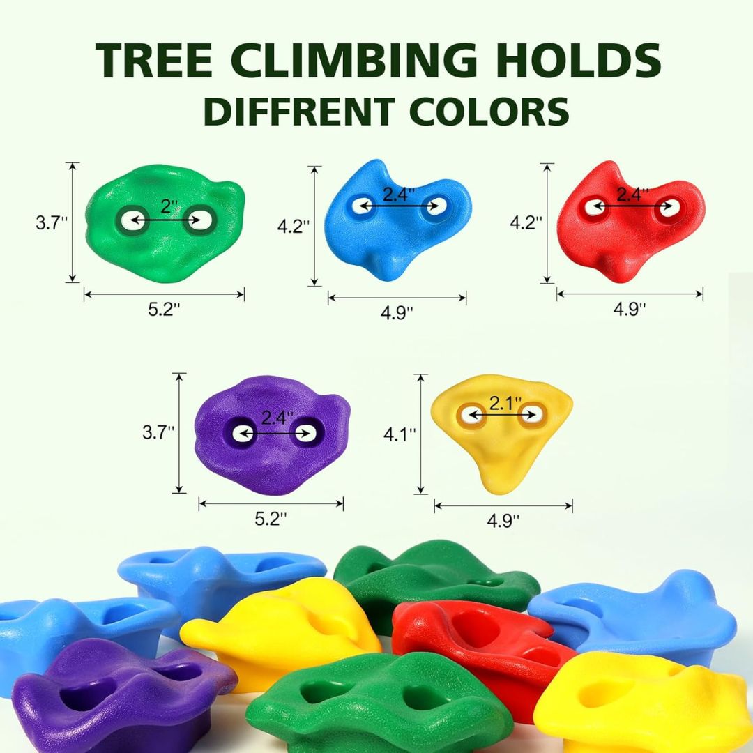 Backyard Tree Climbing Holds Kit