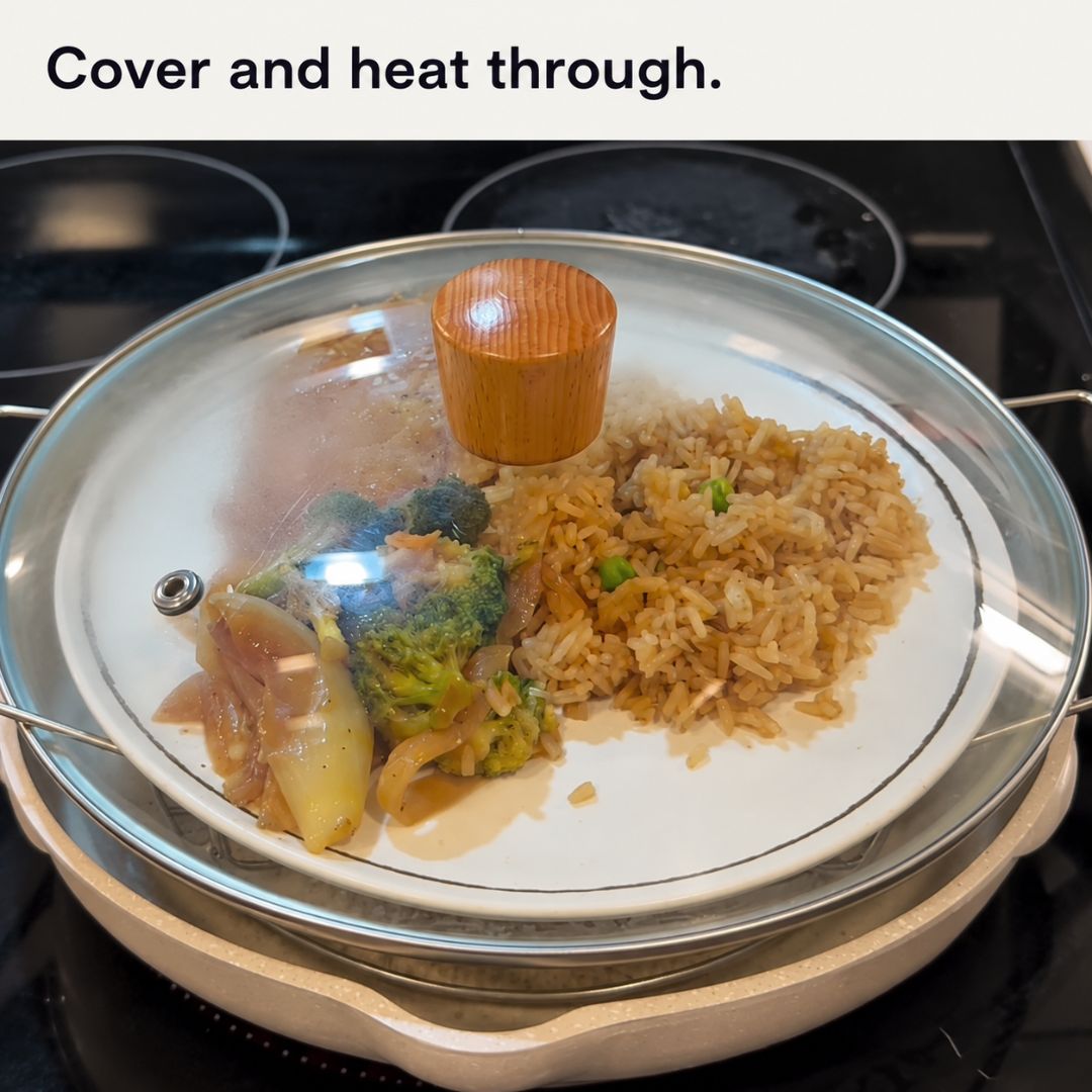 Stovetop reheat rack