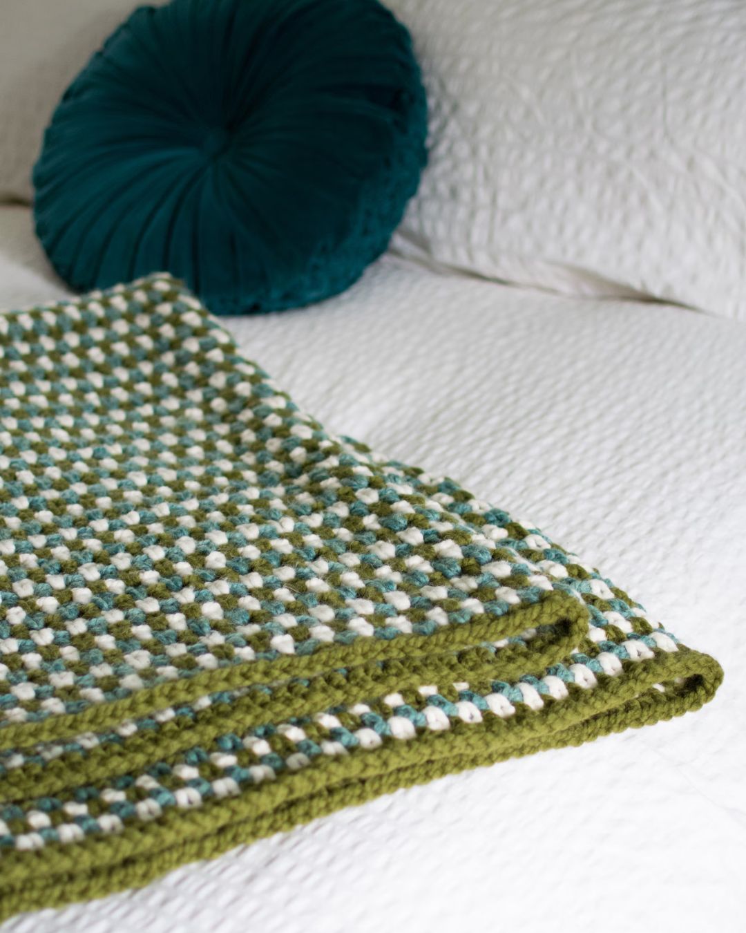 Moss Stitch Blanket Kit