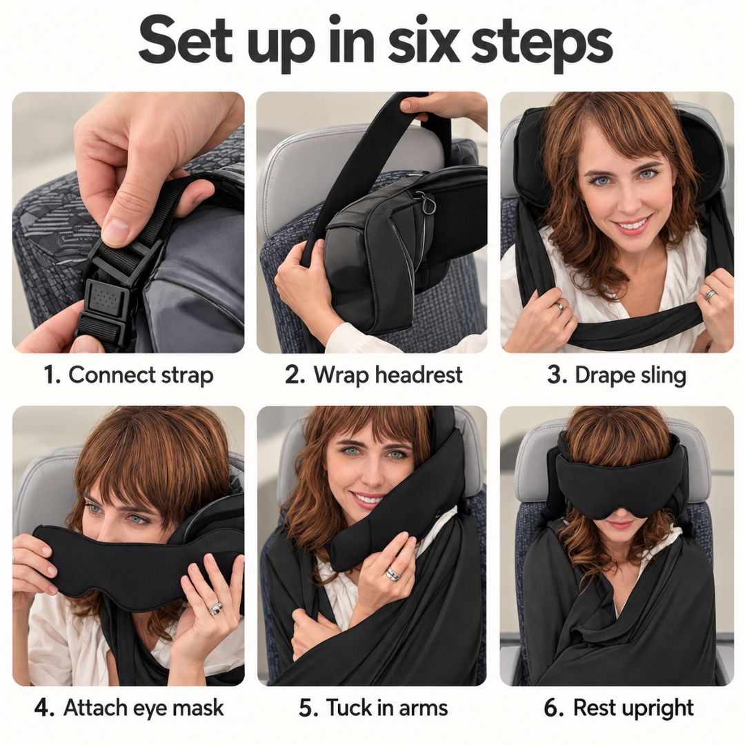 Airplane sleep support kit