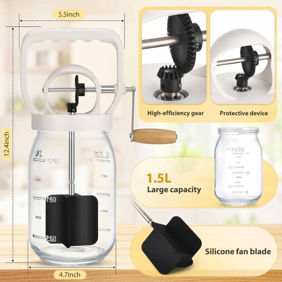 Glass Butter Churner – Make Real Butter by Hand