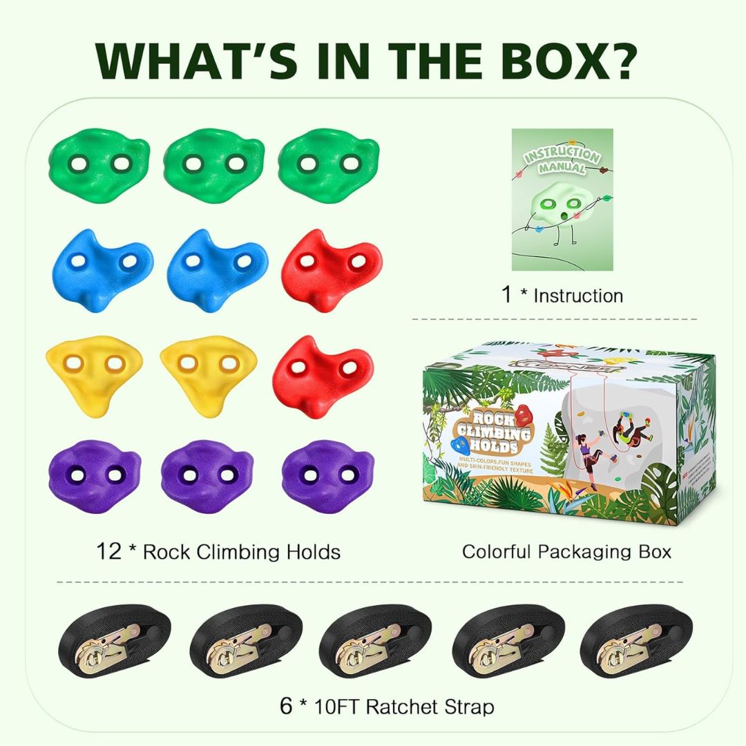 Backyard Tree Climbing Holds Kit