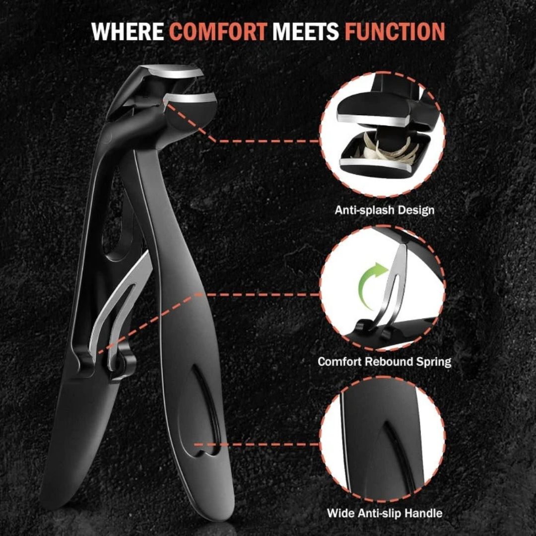 Long-handle toenail clipper - easier reach, cleaner cuts