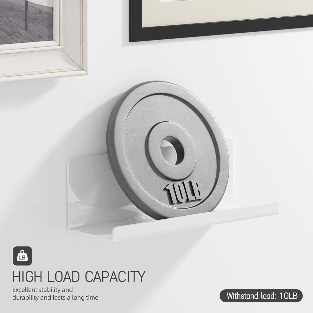 No-Drill Acrylic Wall Shelves