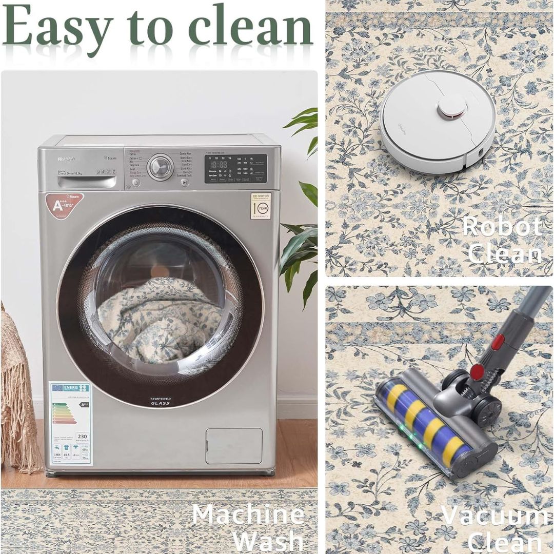 Washable Non Slip Runner Rug