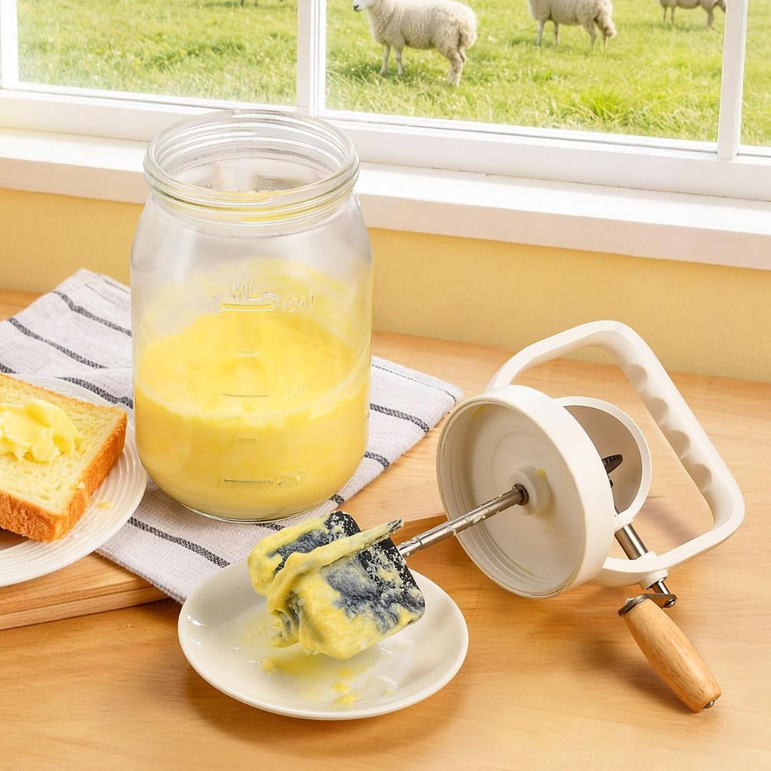 Glass Butter Churner – Make Real Butter by Hand