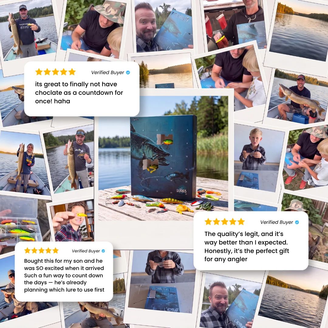 24-Day Fishing Lure Advent Calendar