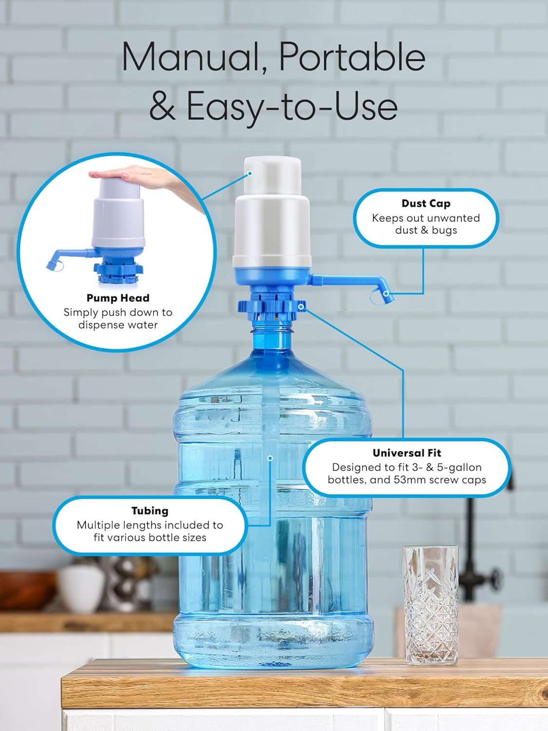 Manual Water Bottle Pump