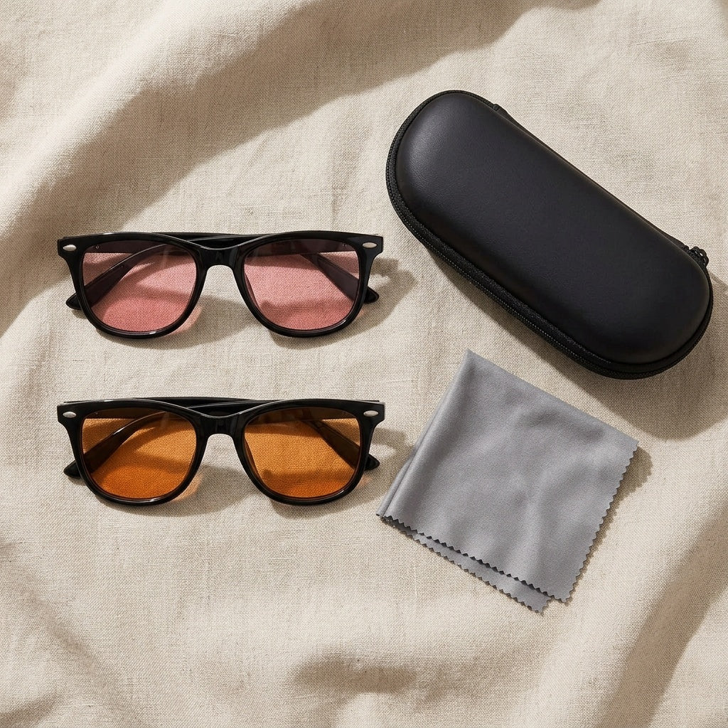 Indoor and outdoor pair with case and cloth