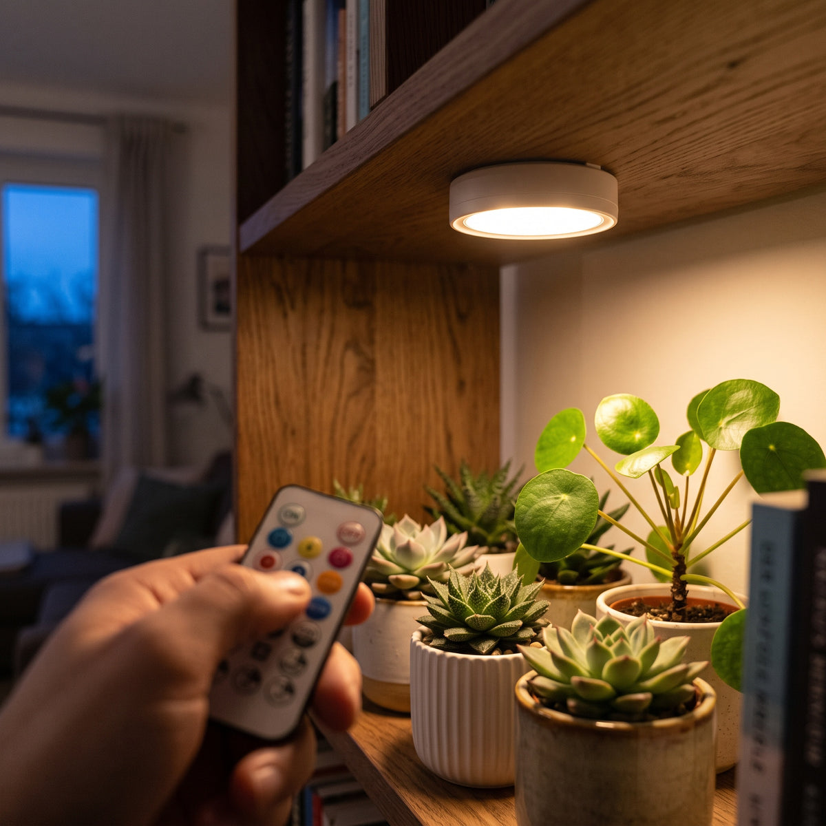 Plant light controlled with the remote